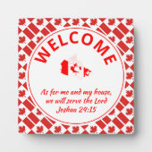 ヨシュア24:15私と私の家カナダ フォトプラーク (正面)