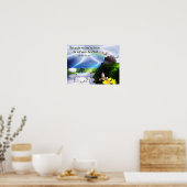 ヨシュア24:15聖書の聖句クリスチャンのポスター ポスター (キッチン)