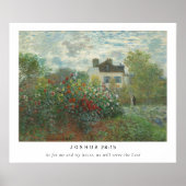 ヨシュア24:15聖書の詩のポスター ポスター (正面)