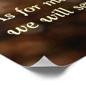 ヨシュア24:15聖書Verse Daffodil ポスター (角)