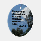 ヨシュア24:15 セラミックオーナメント (右)