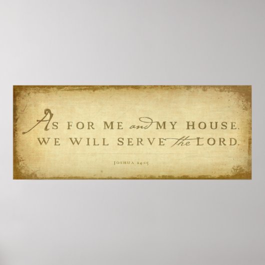 ヨシュア24:15 ポスター (正面)