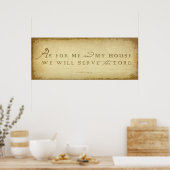 ヨシュア24:15 ポスター (キッチン)