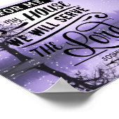 ヨシュア24:15 ポスター (角)