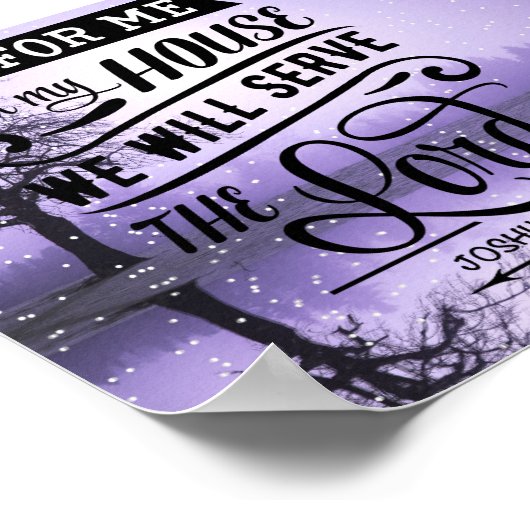 ヨシュア24:15 ポスター (角)