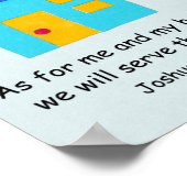 ヨシュア24:15 ポスター (角)