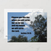 ヨシュア24:15 ポストカード (正面/裏面)