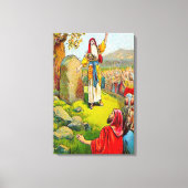 ヨシュア24:1-15ヨシュアの別れのキャンバス キャンバスプリント (正面)