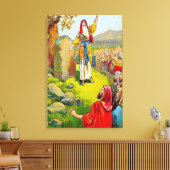 ヨシュア24:1-15ヨシュアの別れのキャンバス キャンバスプリント (インサイチュ (リビング))