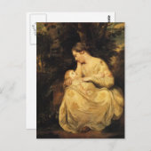 ヨシュア・レイノルズ – スザンナ・ホア夫人と子供 ポストカード (正面/裏面)