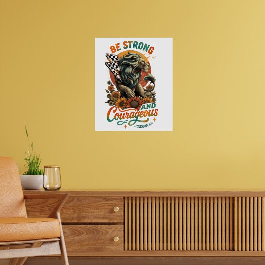ヨシュス1:9 ポスター (リビング2)