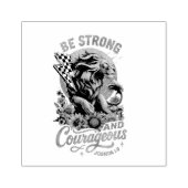 ヨシュス1:9 ラバースタンプ (インプリント)