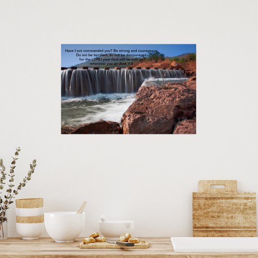 ヨシュ1:9わたしは命じなかった ポスター (キッチン)