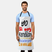 ヨシ大豆マンディロン引用文 エプロン (着用した状態)