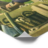 ヨセフの作業場とマリアと幼児イエス ポスター (角)