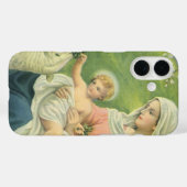 ヨセフの作業場とマリアと幼児イエス Case-Mate iPhoneケース (裏面 (横))