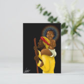 ヨセフの肩の上のイエス ポストカード (スタンド正面)