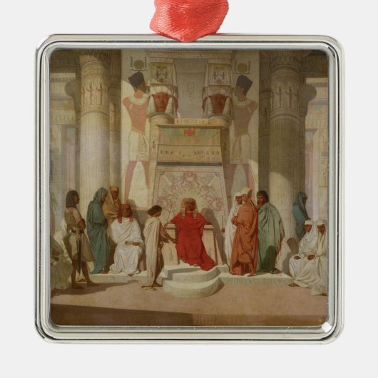 ヨセフの説明のファラオの夢 メタルオーナメント (正面)
