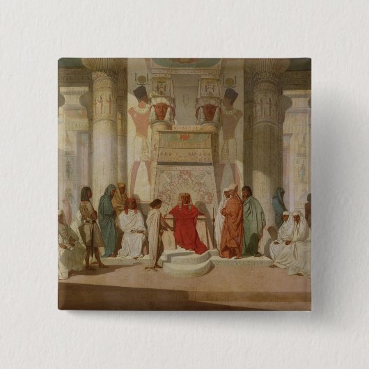 ヨセフの説明のファラオの夢 缶バッジ (正面)