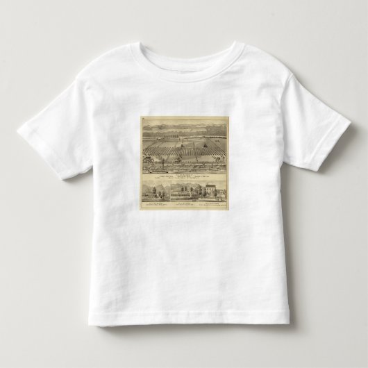 ヨセフの農場そして住宅 トドラーTシャツ (正面)