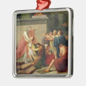 ヨセフは彼の兄弟によって確認しました メタルオーナメント (左)