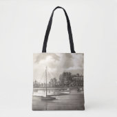 ヨセフフランシス島のトムの川、NJの住宅 トートバッグ (正面)