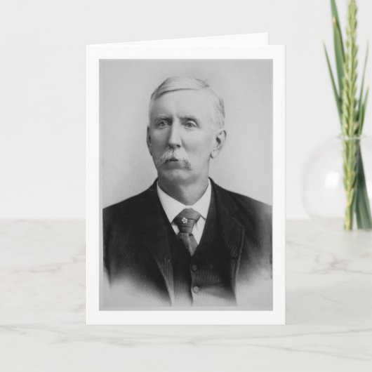 ヨセフマッコイ(1837-1915年) (b/wの写真) カード (正面)