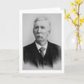 ヨセフマッコイ(1837-1915年) (b/wの写真) カード (黄色い花)