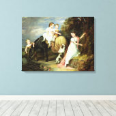 ヨセフ・アルクワリ師のポートレート キャンバスプリント (インサイチュ (ウッドフロア))