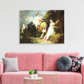 ヨセフ・アルクワリ師のポートレート キャンバスプリント (インサイチュ (リビング))