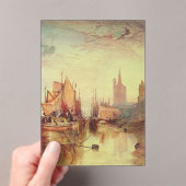 ヨセフ・ターナーによる荷物船の到着 アクリル招待状 (インサイチュ (ポータブル))