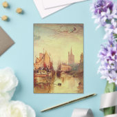 ヨセフ・ターナーによる荷物船の到着 アクリル招待状 (インサイチュ (ウェディング))