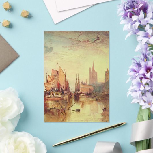 ヨセフ・ターナーによる荷物船の到着 アクリル招待状 (インサイチュ (ウェディング))