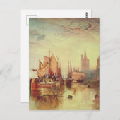 ヨセフ・ターナーによる荷物船の到着 ポストカード (正面/裏面)