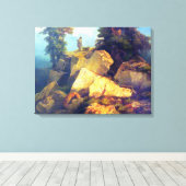 ヨセフ・ナブラティル 1850年以降 狩猟 キャンバスプリント (インサイチュ (ウッドフロア))