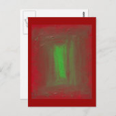 ヨセフAlbersの尊敬を緑化する赤 ポストカード (正面/裏面)