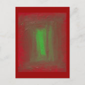 ヨセフAlbersの尊敬を緑化する赤 ポストカード (正面)