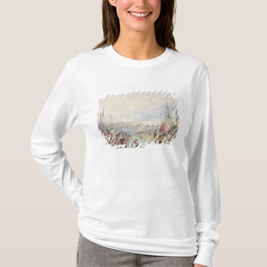 ヨセフMallordウィリアムターナー|ロンドンの港 Tシャツ (正面)