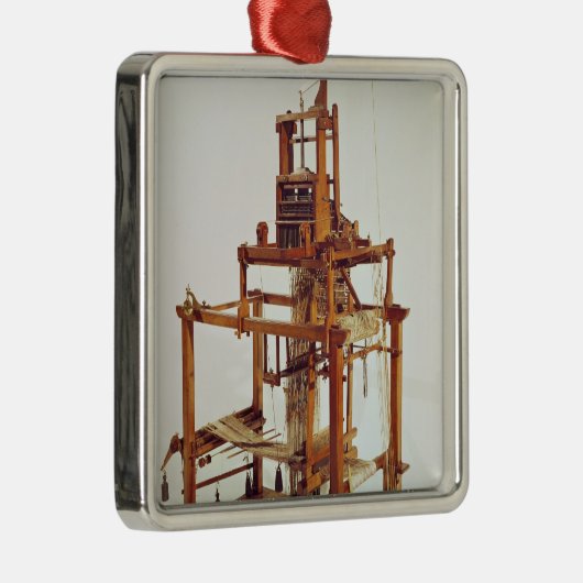 ヨセフMarieのジャカードによって設計されている織機 メタルオーナメント (右)