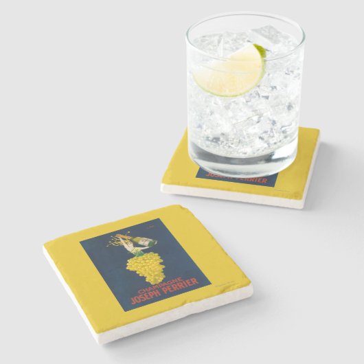 ヨセフPerrierシャンペンの昇進ポスター ストーンコースター (横)