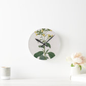 ヨセフR著「Phytographie Medicale」からのNicotiana ラウンド壁時計 (ホーム)