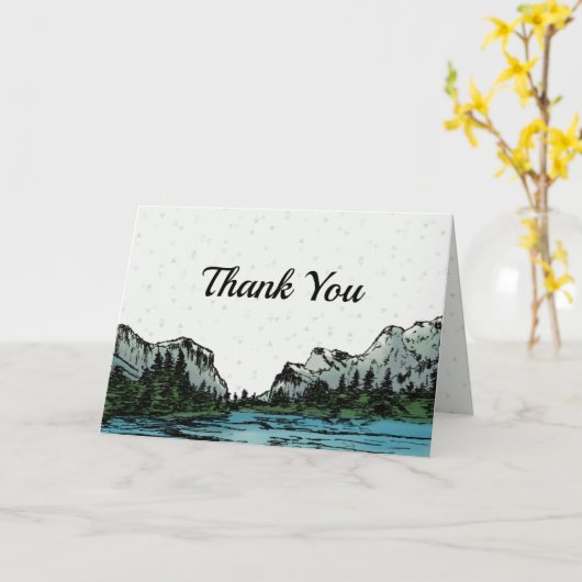 ヨセミインスパイアテありがとう カード (黄色い花)