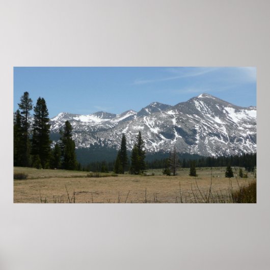 ヨセミテから見たシエラネバダ山脈I ポスター (正面)