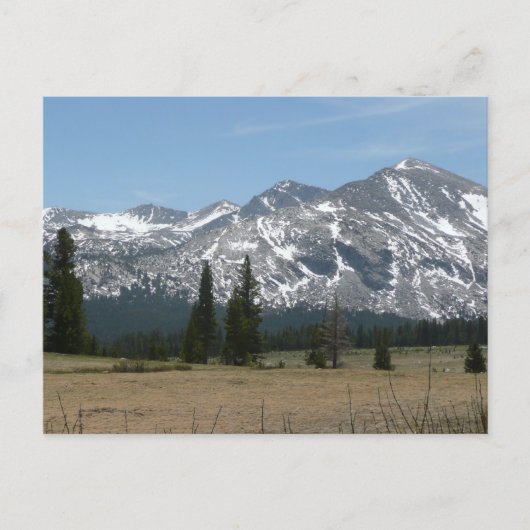 ヨセミテから見たシエラネバダ山脈I ポストカード (正面)