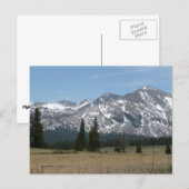 ヨセミテから見たシエラネバダ山脈I ポストカード (正面/裏面)