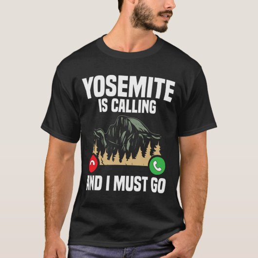 ヨセミテが呼んでいる 休暇はナショナルパー Tシャツ (正面)