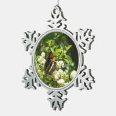 ヨセミテのカリフォルニアの姉妹蝶 スノーフレークピューターオーナメント (右)