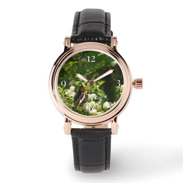 ヨセミテのカリフォルニアの姉妹蝶 腕時計 (正面)