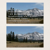 ヨセミテのシエラネバダ山脈 (正面&裏面)