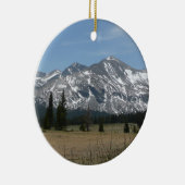 ヨセミテのシエラネバダ山脈 セラミックオーナメント (右)